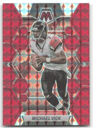 Michael Vick 2023 Panini Mosaic Red Mosaic Falcons
