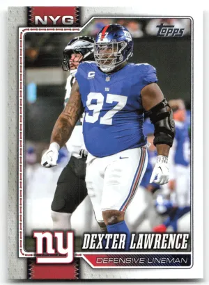 Dexter Lawrence 2026 Topps Flagship New York Giants