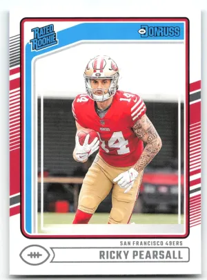 Ricky Pearsall RC 2024 Donruss 49ers