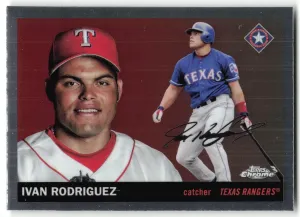 Ivan Rodriguez 2025 Topps Chrome Platinum Texas Rangers