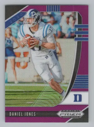 Daniel Jones 2020 Panini Prizm Draft Picks Prizms Purple Duke Blue Devils