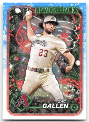 Zac Gallen 2024 Topps Holiday Arizona Diamondbacks