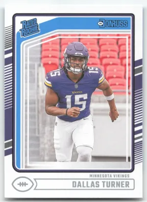 Dallas Turner Rookie 2024 Donruss Minnesota Vikings