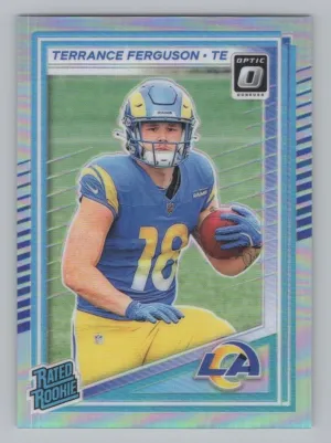 Terrance Ferguson RC 2025 Donruss Optic Holo Los Angeles Rams