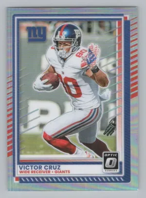 Victor Cruz 2025 Donruss Optic Holo New York Giants
