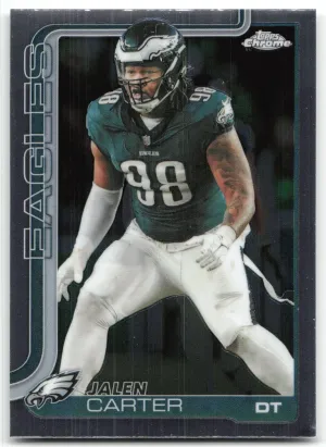 Jalen Carter 2025 Topps Chrome Philadelphia Eagles