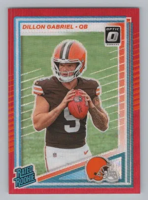 Dillon Gabriel Rookie 2025 Donruss Optic Rated Red Wave Cleveland Browns