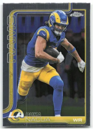 Puka Nacua 2025 Topps Chrome Los Angeles Rams