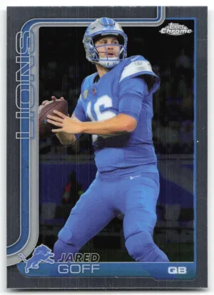 Jared Goff 2025 Topps Chrome Detroit Lions