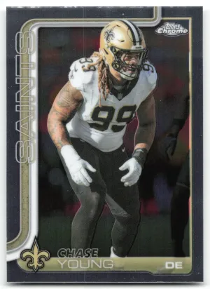 Chase Young 2025 Topps Chrome New Orleans Saints