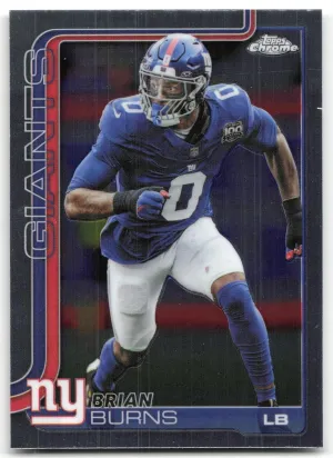 Brian Burns 2025 Topps Chrome New York Giants