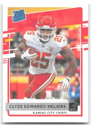 Clyde Edwards-Helaire Rookie 2020 Donruss Kansas City Chiefs