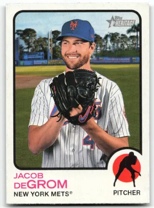 Jacob deGrom 2022 Topps Heritage New York Mets