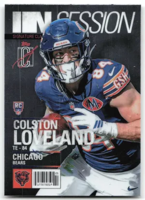 Colston Loveland 2025 Topps Signature Class In Session Chicago Bears