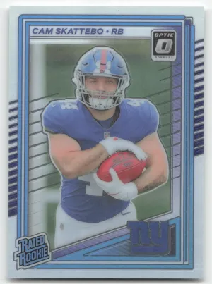 Cam Skattebo Rookie 2025 Donruss Optic New York Giants
