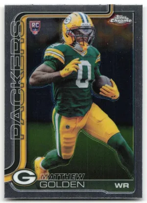 Matthew Golden Rookie 2025 Topps Chrome Green Bay Packers