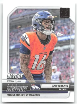 Troy Franklin 2025 Donruss Best of Instant Denver Broncos