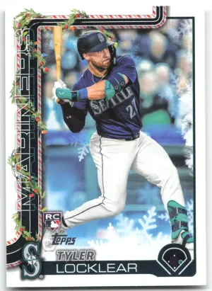 Tyler Locklear Rookie 2025 Topps Holiday Seattle Mariners