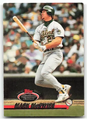 Mark McGwire 1993 Stadium Club Athletics