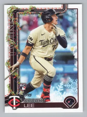 Brooks Lee Rookie Cookie Back 2025 Topps Holiday Minnesota Twins