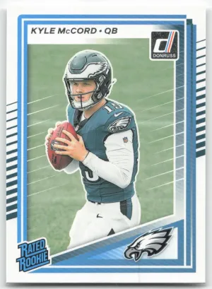 Kyle McCord Rookie 2025 Donruss Philadelphia Eagles