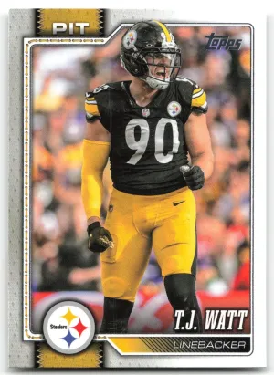 T.J. Watt 2026 Topps Flagship Pittsburgh Steelers
