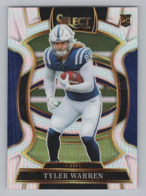 Tyler Warren 2025 Panini Select Silver Prizm Colts