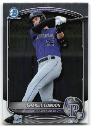 Charlie Condon 2025 Bowman Draft Chrome Colorado Rockies