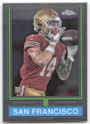 Ricky Pearsall Rookie 2024 Topps Chrome 1974 Topps Football San Francisco 49ers