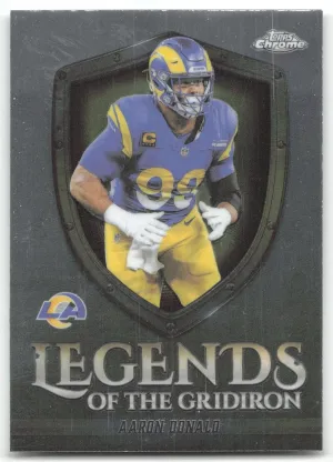 Aaron Donald 2025 Topps Chrome Legends of the Gridiron Rams