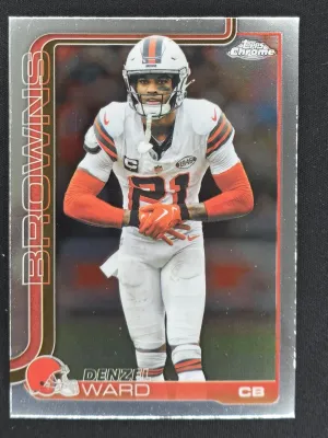 Denzel Ward 2025 Topps Chrome Cleveland Browns
