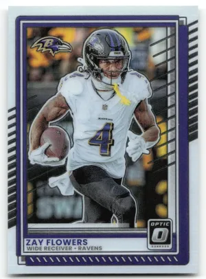 Zay Flowers 2025 Donruss Optic Baltimore Ravens