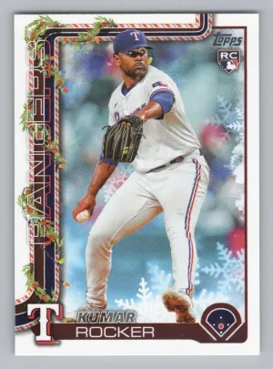 Kumar Rocker RC 2025 Topps Holiday Rangers