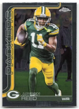 Jayden Reed 2025 Topps Chrome Green Bay Packers
