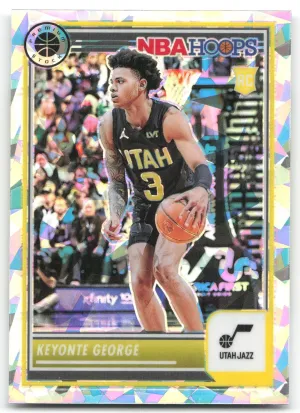 Keyonte George RC 2023-24 Hoops Premium Stock Ice Prizm Jazz