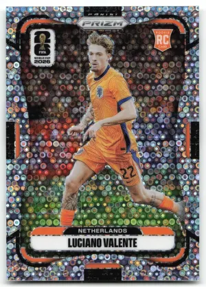 Luciano Valente 2026 Panini Prizm FIFA World Cup Disco Prizm Netherlands