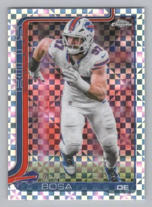 Joey Bosa 2025 Topps Chrome X-Fractor Buffalo Bills