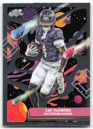 Zay Flowers 2025 Topps Chrome Cosmic Baltimore Ravens