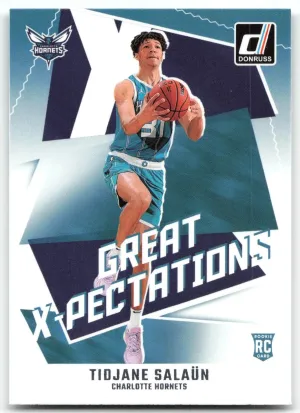 Tidjane Salaun 2024-25 Donruss Great X-Pectations Hornets
