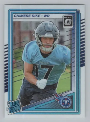 Chimere Dike Rookie 2025 Donruss Optic Tennessee Titans