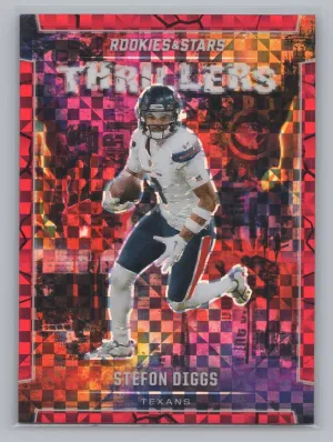 Stefon Diggs 2024 Panini Rookies & Stars Thrillers Red Plaid Houston Texans