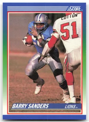 Barry Sanders 1990 Score Detroit Lions