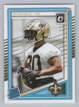 Devin Neal RC 2025 Donruss Optic New Orleans Saints