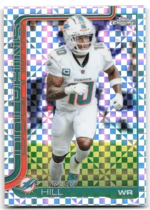 Tyreek Hill 2025 Topps Chrome X-Fractor Miami Dolphins