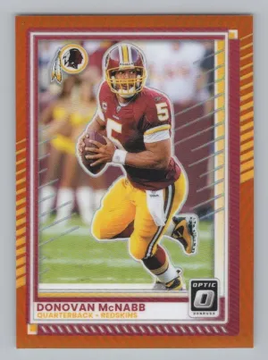 Donovan McNabb 2025 Donruss Optic Orange #/299 Washington Redskins