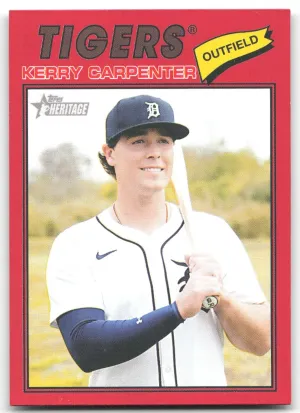 Kerry Carpenter 2026 Topps Heritage Red Detroit Tigers