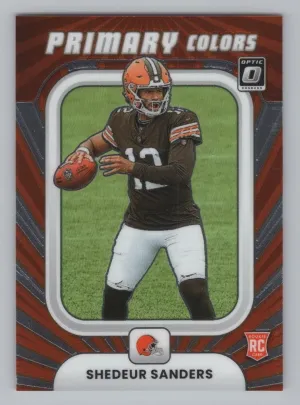 Shedeur Sanders 2025 Donruss Optic Rookie Primary Colors Cleveland Browns