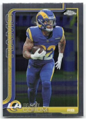 Blake Corum 2025 Topps Chrome Los Angeles Rams