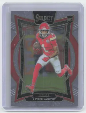 Xavier Worthy Rookie 2024 Panini Select Kansas City Chiefs
