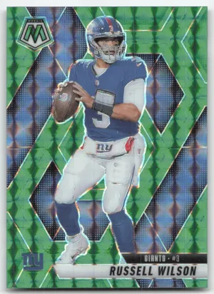 Russell Wilson 2025 Panini Mosaic Mosaic Green New York Giants
